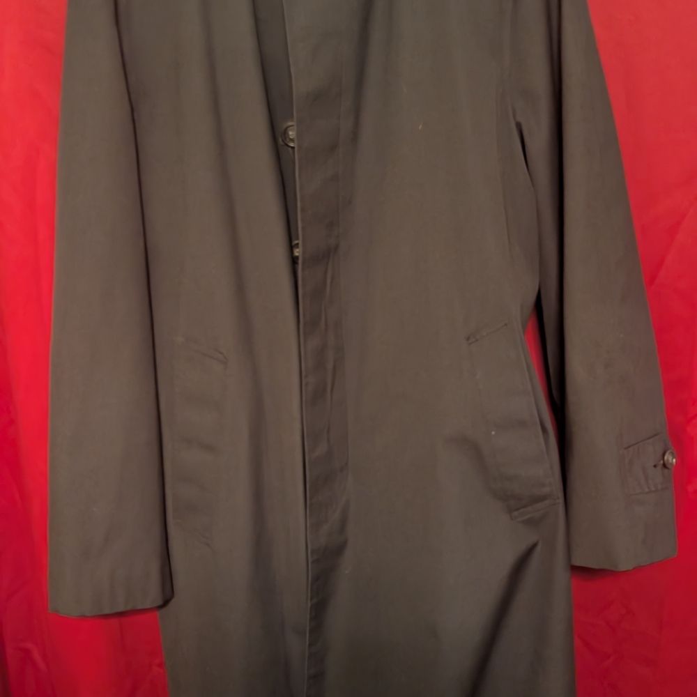 Vtg. 1960s All-Weather Trench Coat w/ Removable Liner Government-Gr